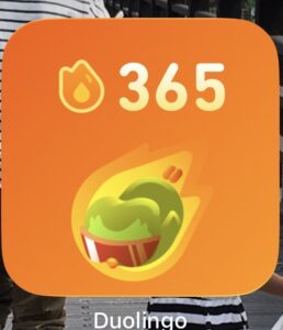 Duolingo 継続中365日目