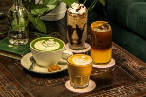 カナダの２月に行われるホットチョコレート月間をイメージしたカフェのホットチョコレート