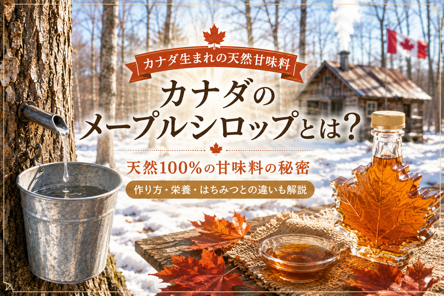 カナダのメープルシロップ